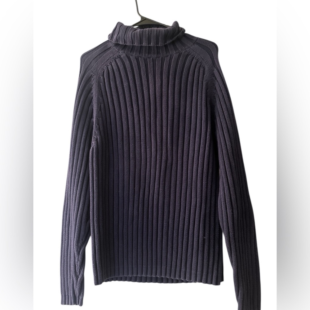 Banana Republic Navy Turtleneck Sweater 100% Cotton